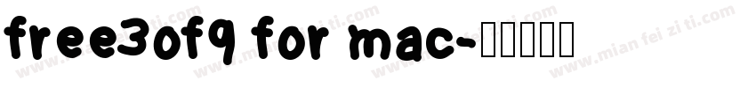free3of9 for mac字体转换